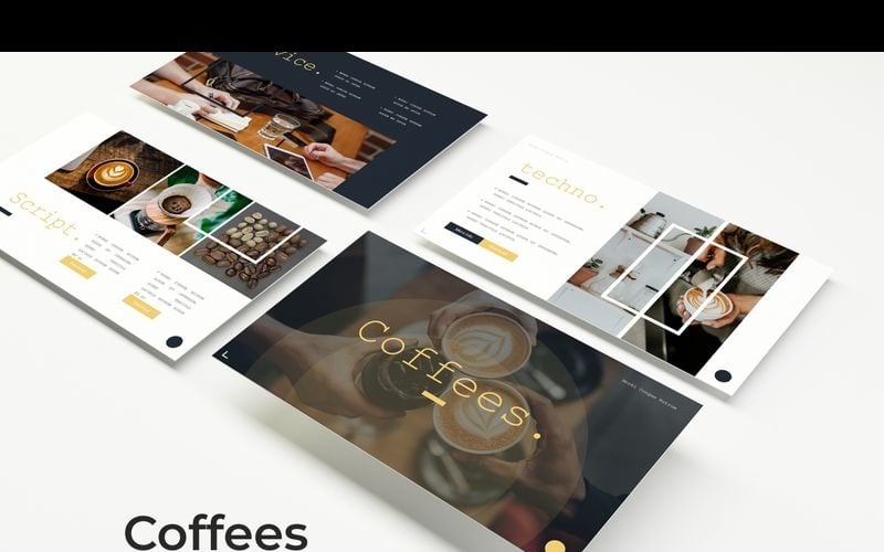 coffees powerpoint template original