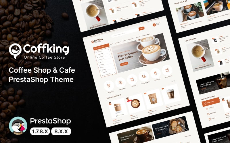 coffking coffee chocolate and bakery prestashop theme original