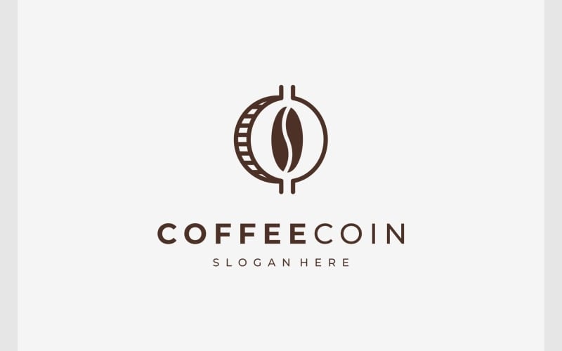 coin coffee bean crypto logo original