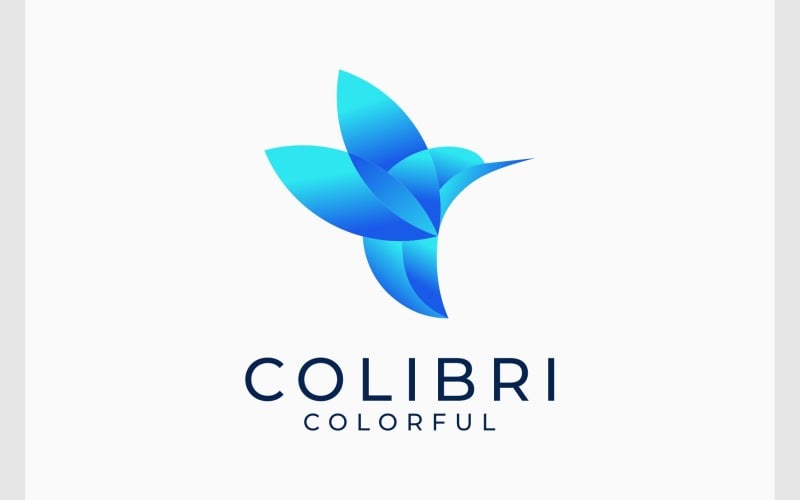colibri hummingbird colorful logo original