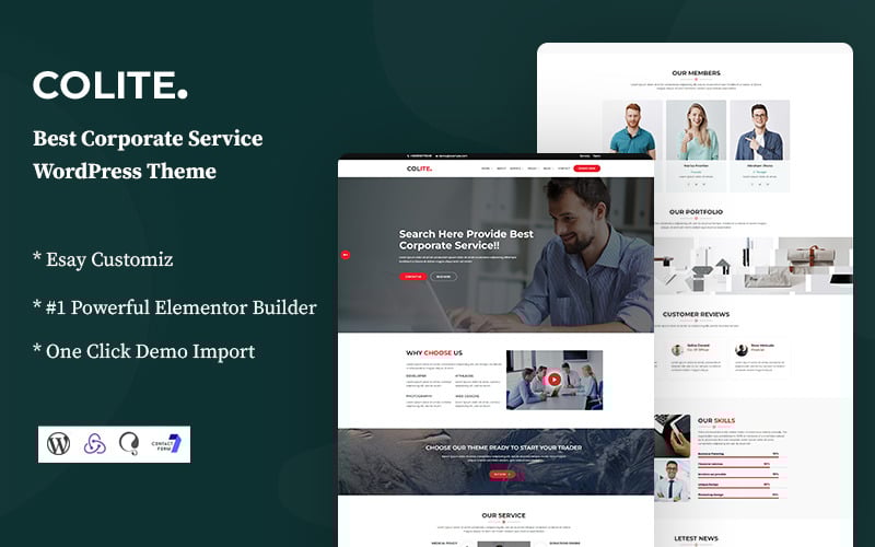 colite corporate service wordpress theme original