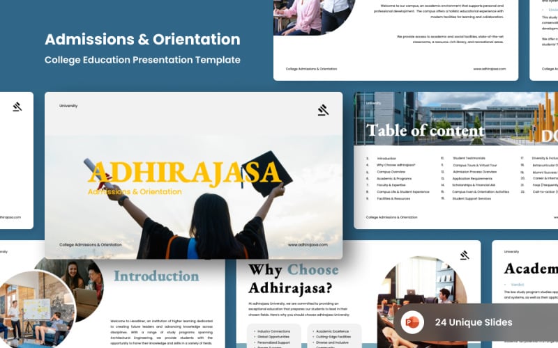 college admissions pitch powerpoint design original