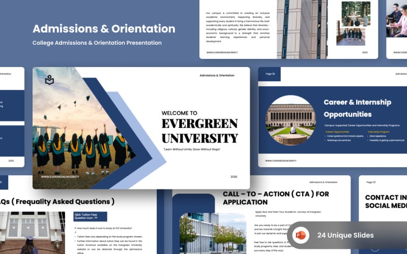 college admissions powerpoint presentation design original