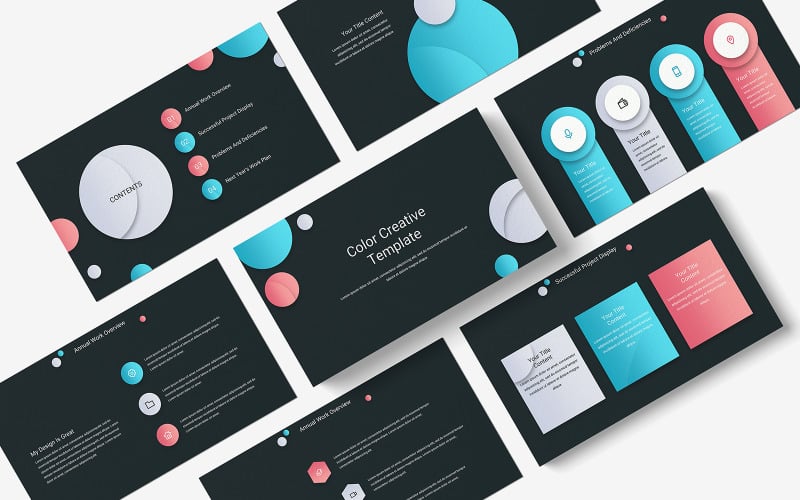 color creative powerpoint template original