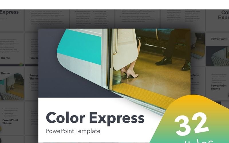 color express powerpoint template original