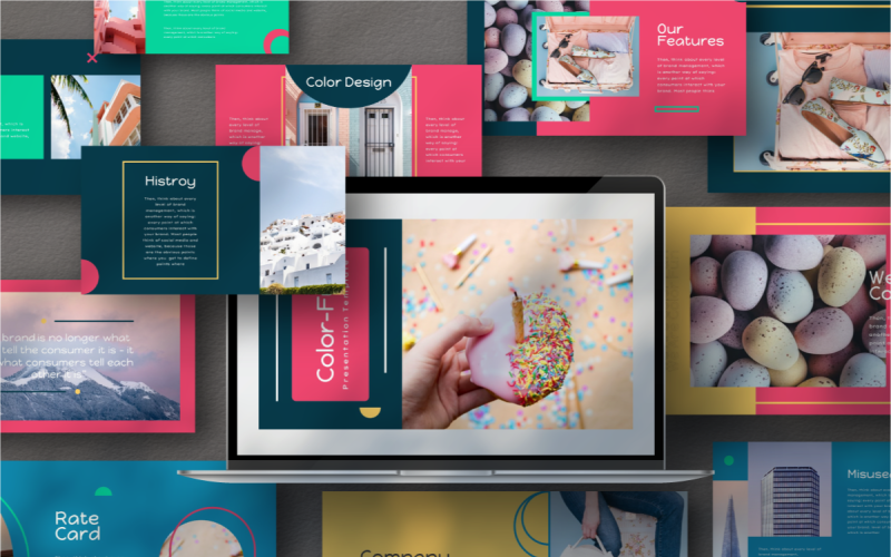 color fun powerpoint template original