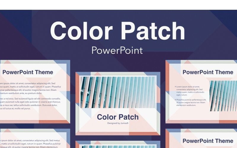 color patch powerpoint template original