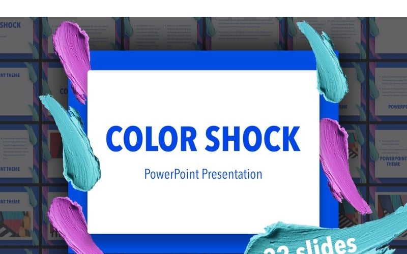 color shock powerpoint template original