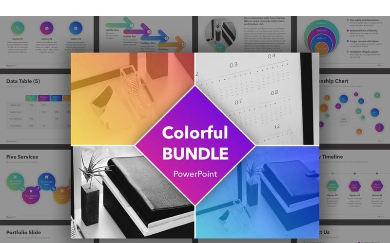colorful bundle powerpoint template original