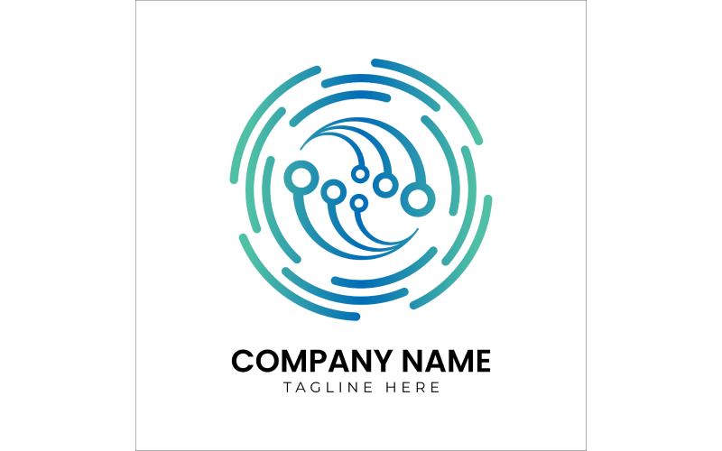 colorful company logo design template original