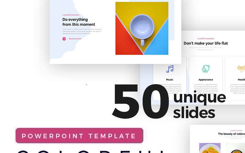colorful presentation powerpoint template original