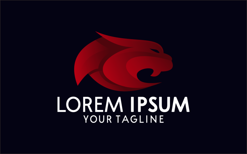 colorful tiger logo template original