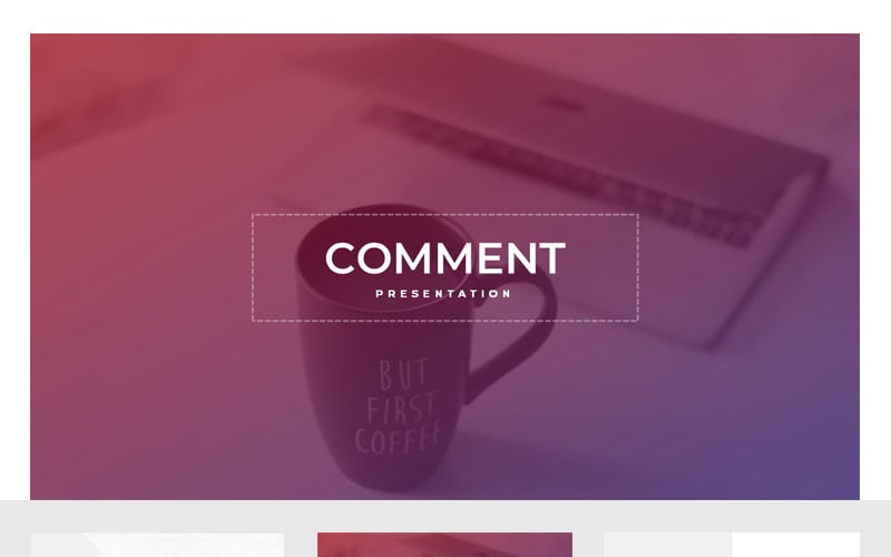 comment creative powerpoint template original