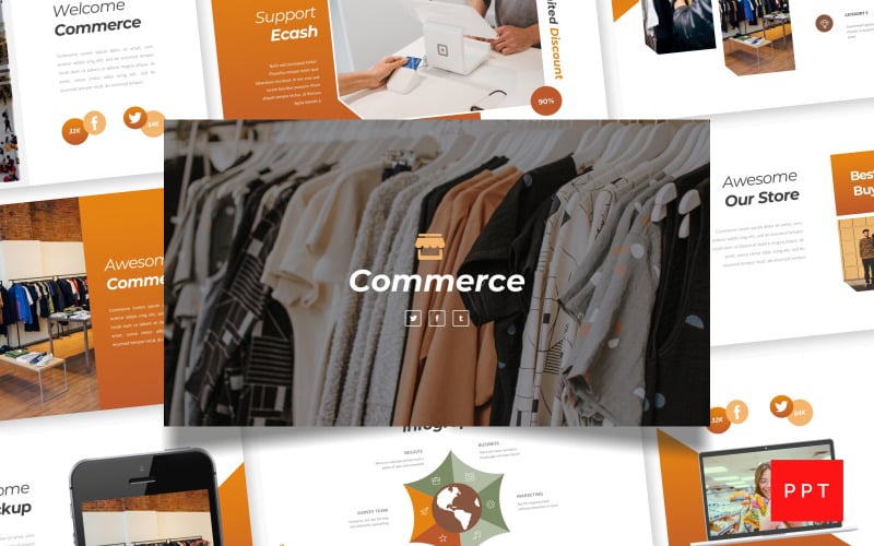 commerce powerpoint template original