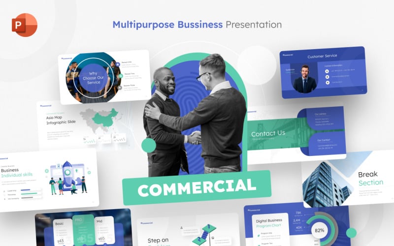 commercial multipurpose professional powerpoint template original