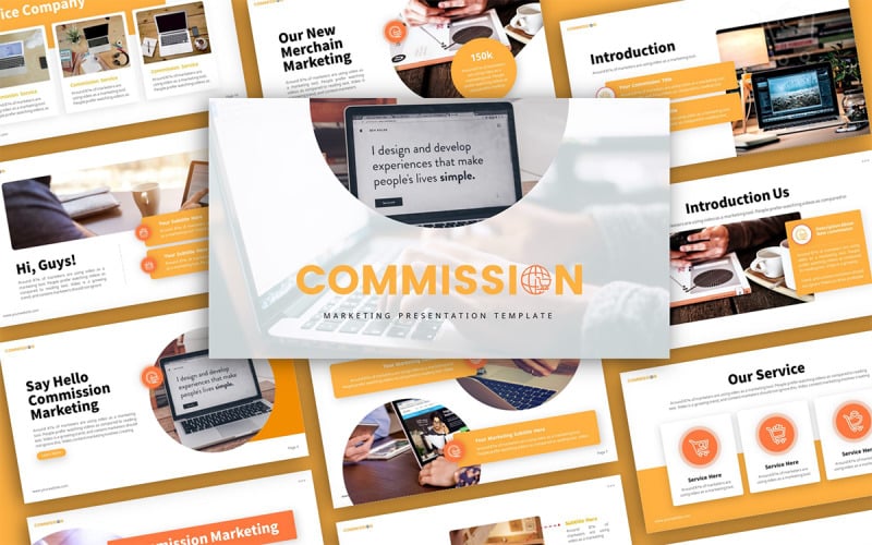 commission marketing multipurpose powerpoint presentation template original