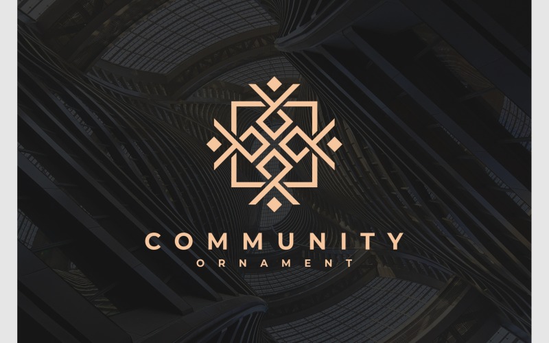 community decorative frame luxury logo original