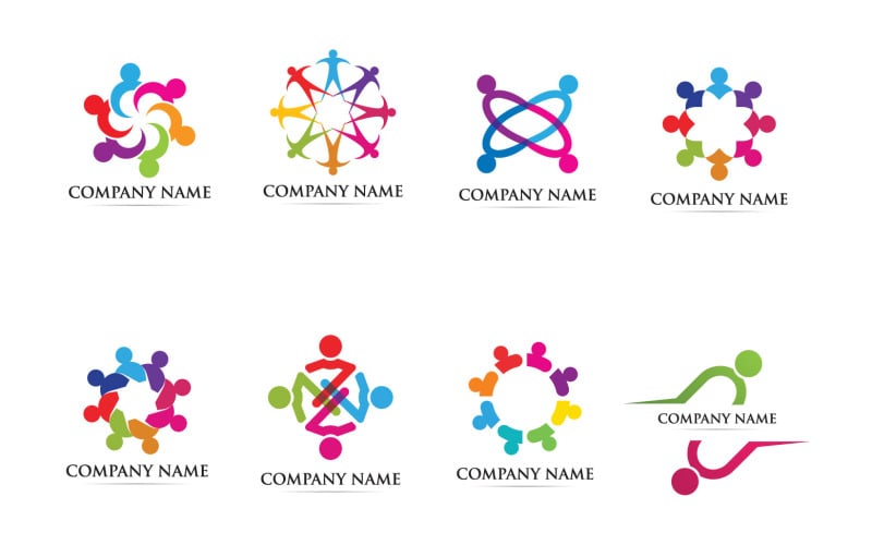 community people group logo and symbol original