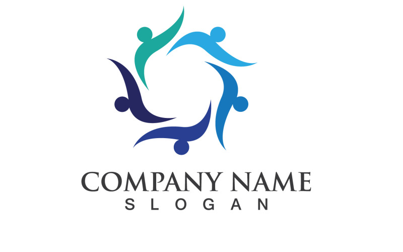 community people group logo social v original