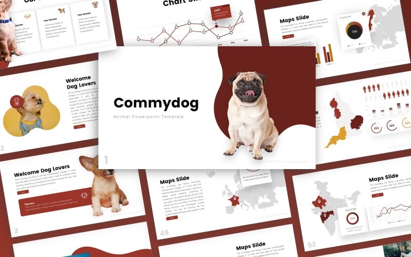 commydog animal multipurpose powerpoint template original