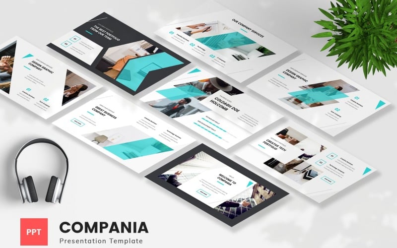 compania company profile powerpoint template original