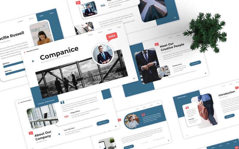 companice business powerpoint template original