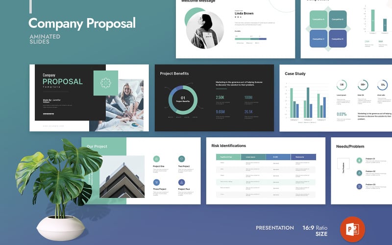 company best proposal powerpoint template original