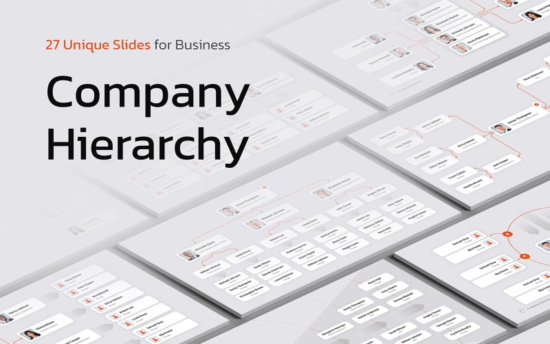 company hierarchy for powerpoint original