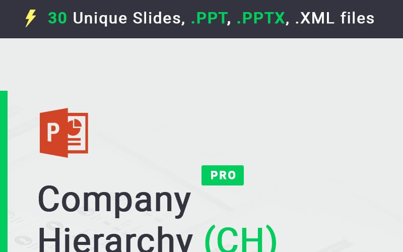 company hierarchy powerpoint template original