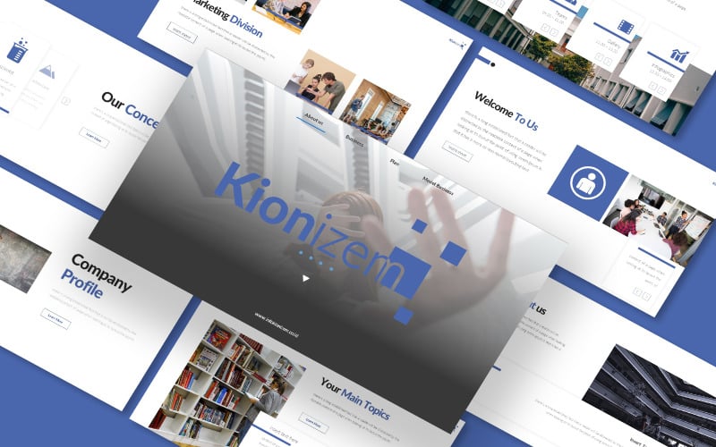 company kionizem powerpoint template original