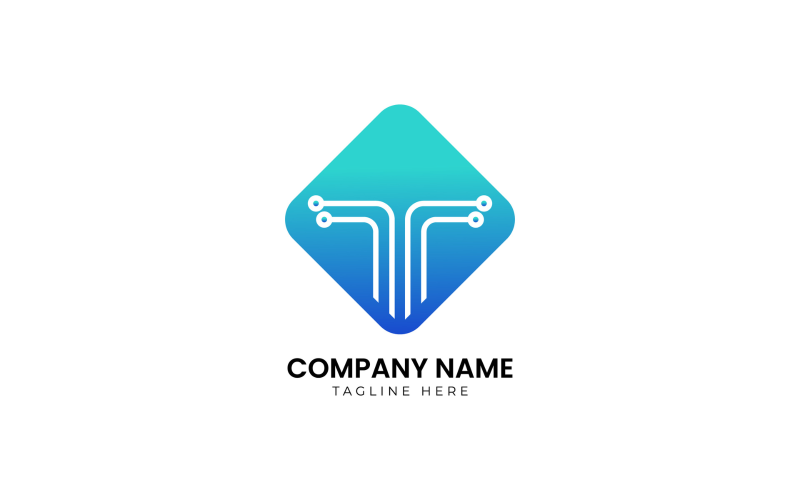 company letter t logo design template original