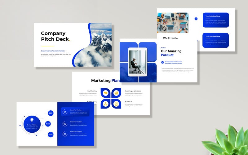 company pitch deck powerpoint presentation template original