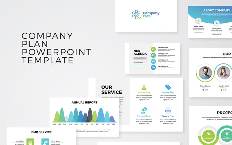 company plan powerpoint template original