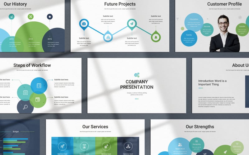 company presentation powerpoint template original