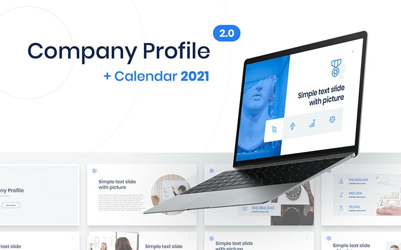 company profile powerpoint template original