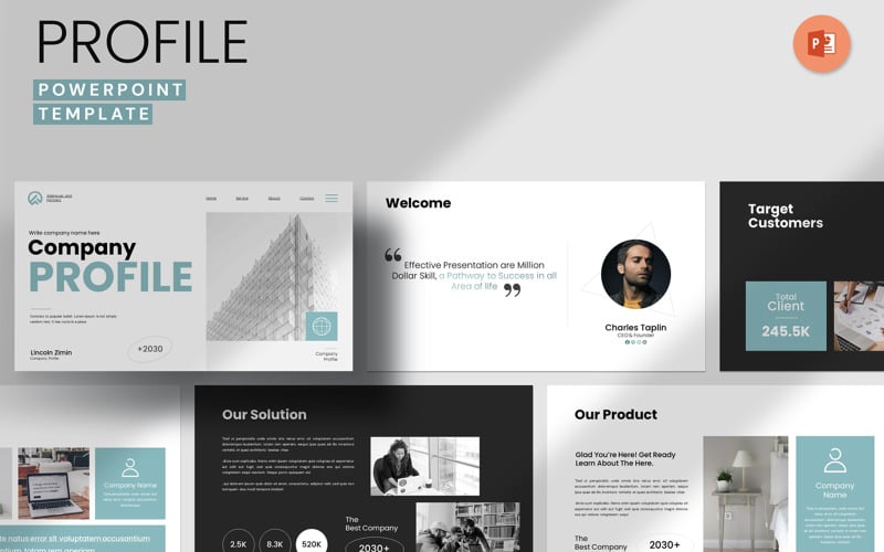 company profile layout template original