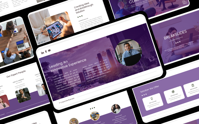 company profile powerpoint template original