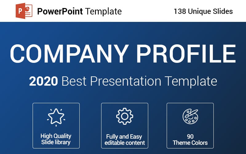 company profile powerpoint template original