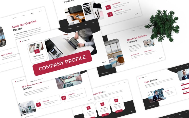 company profile powerpoint original