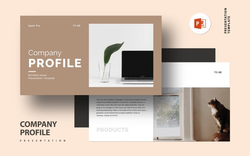 company profile presentation layout original