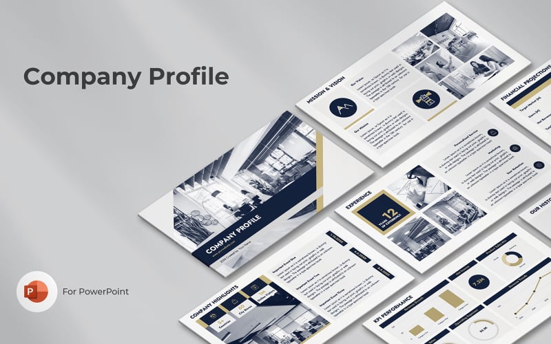 company profile presentation powerpoint original