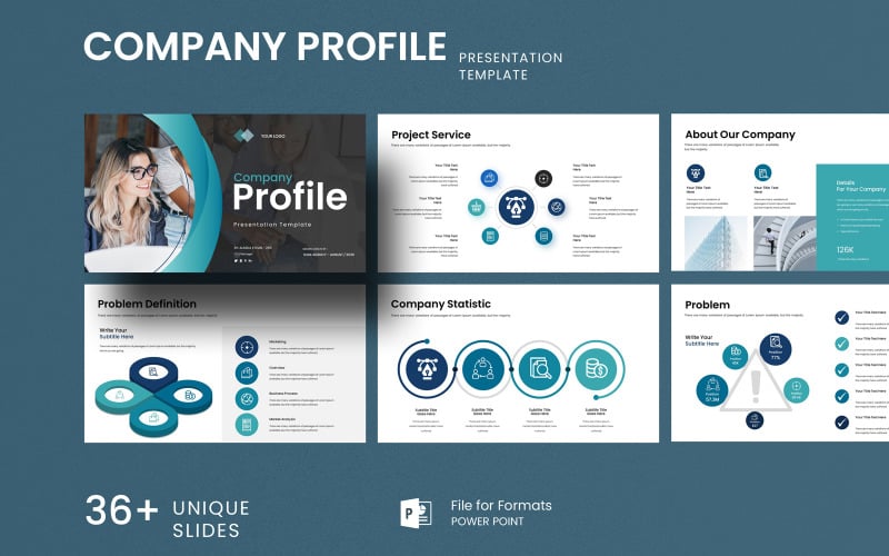 company profile presentation template original