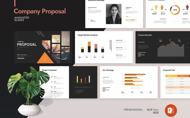 company proposal powerpoint template original