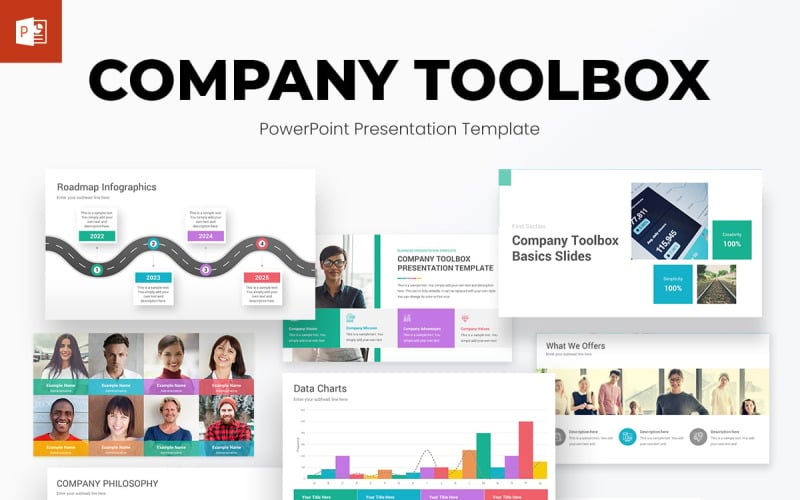 company toolbox presentation powerpoint template original