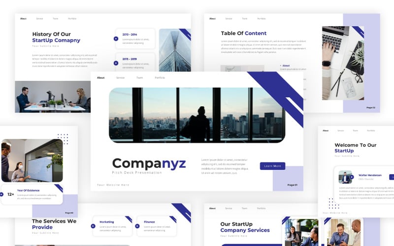 companyz pitch deck powerpoint template original