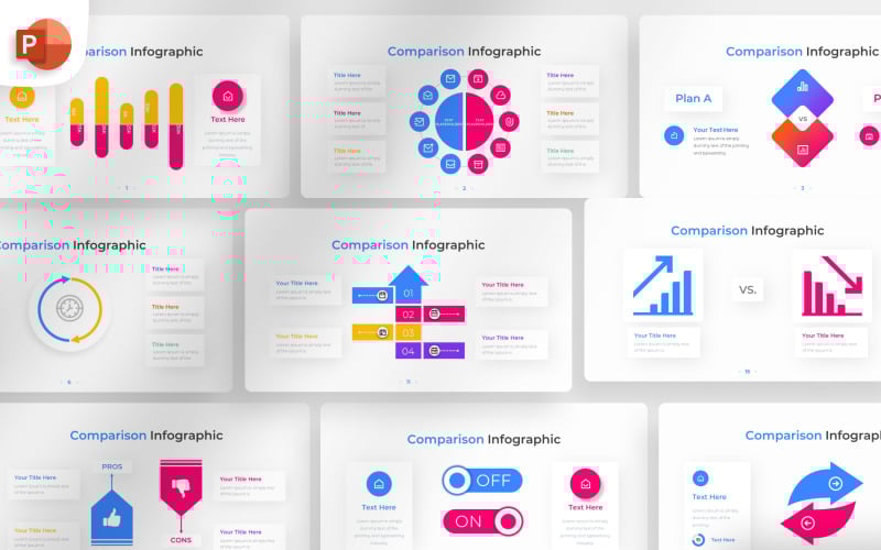 comparison powerpoint infographic template original