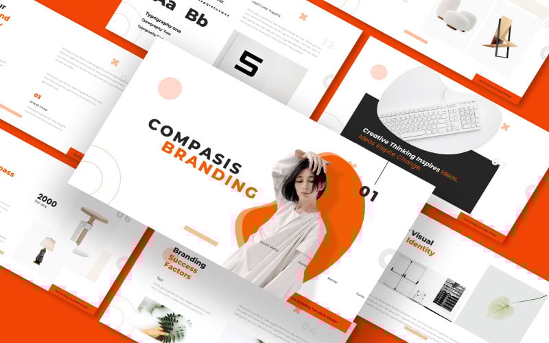 compasis brand fashion powerpoint template original