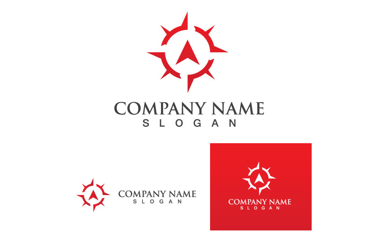 compass logo and symbol vector v original