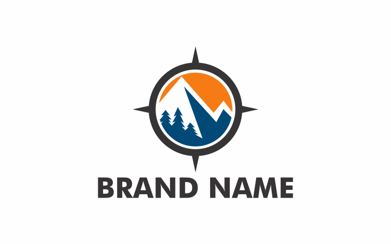 compass mount logo template original