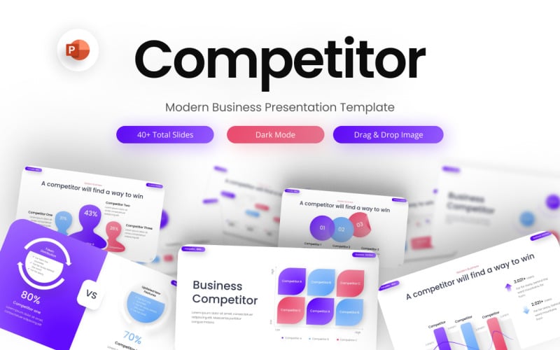 competitor business section powerpoint template original